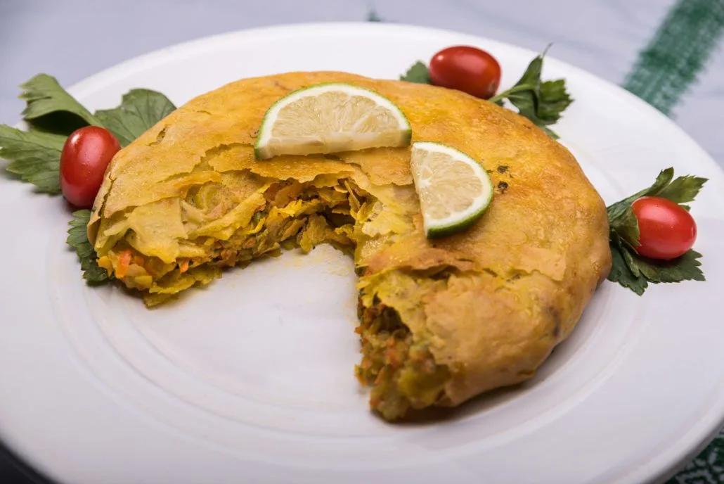Moroccan vegetable pastilla
